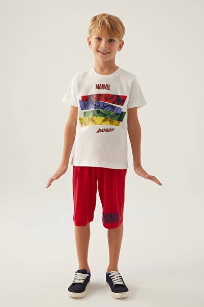 AVENGERS Avangers Boy White Capri Suit