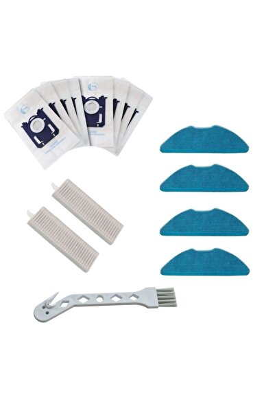 Supervac Kit de întreținere pentru aspirator robot compatibil cu Philips Seria 2000 XU2000, XU2100, filtru, mop, sac de praf