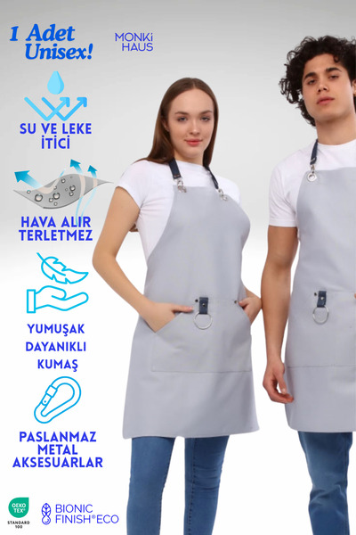 Monki Haus Kafe, Barista, Kuaför, Barmen, Çiçekçi, Mutfak, Önlükleri, Leke Tu...
