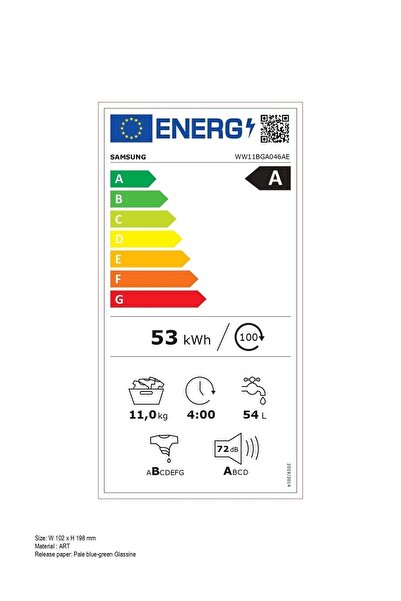 Samsung WW11BGA046AEAH Çamaşır Makinesi 11 kg 1400 Devir