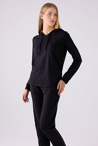 Pierre Cardin Set de pijamale negre cu mânecă lungă pentru femei