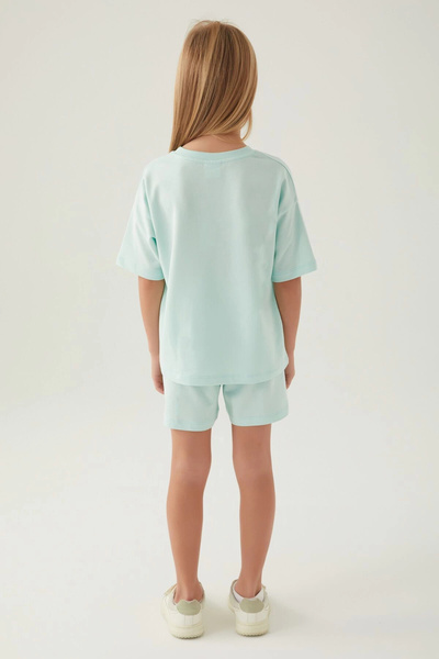 Rolypoly Girl's Green Shorts Set