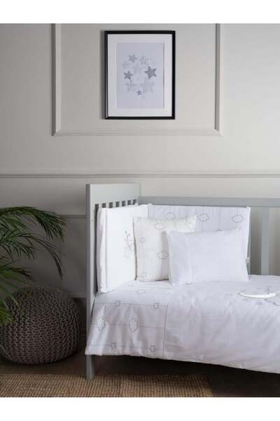 Funna Baby طقم نوم (8 قطع) - لونا شيك - أبيض - 60/70 سم