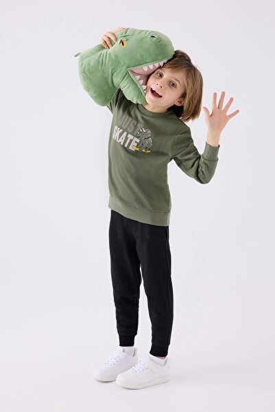 Rolypoly Boy's Khaki Tracksuit Set