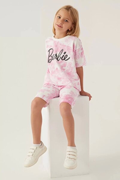 Barbie Written Lilac Girl's Bermuda Set