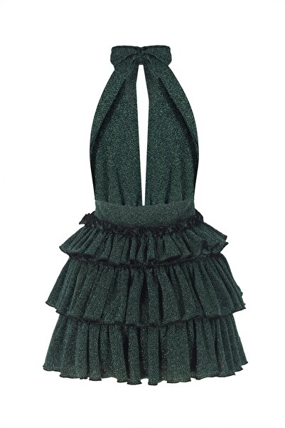 Nur Karaata Bellano Sparkle Green Elbise