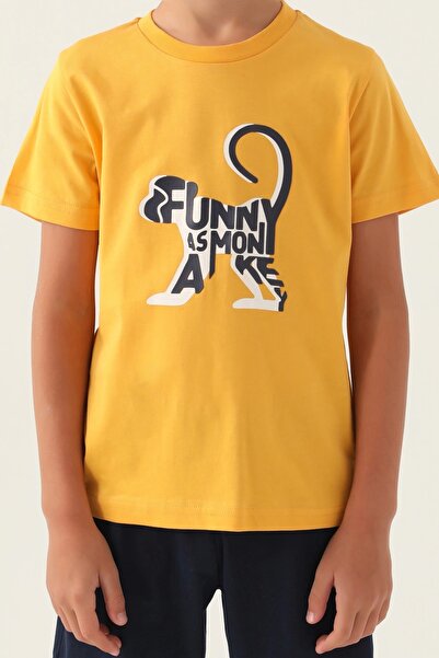 Rolypoly Funny As Monkey Mustard Boy Bermuda Suit