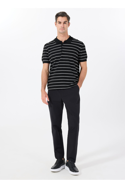 Fabrika Siyah Erkek Basic Düz Chino Pantolon F5SM-PNT 2749