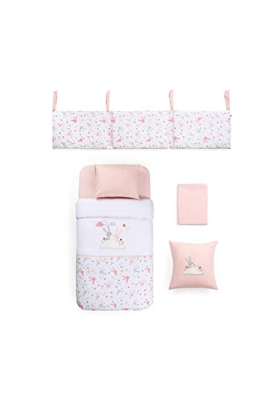 Funna Baby مجموعة النوم (7 قطع) - أرنب - وردي - 60/70 سم