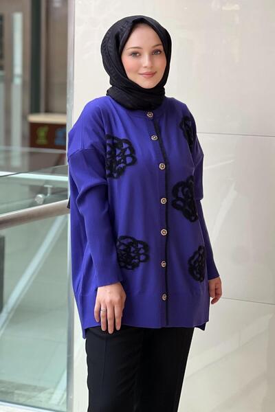 Ghisa Rose Detailed Knitwear Cardigan