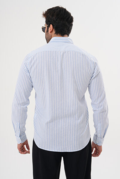 Catto Peak Чоловіча сорочка з смужками, бавовняна, регулярна