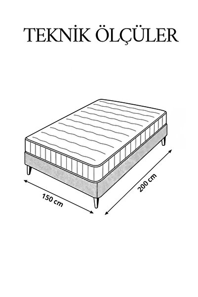 Modalife Pro Lüx 150x200 Yaylı Ortopedik Yatak
