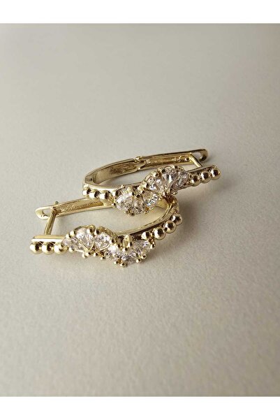 Zivazer Store Women's Steel Tarnish Xuping Stone Gold Color Earrings