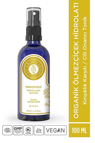 arotolia %100 Organik Sertifikalı Ölmezçiçek Hidrolatı - Tonik 100 ml Vegan