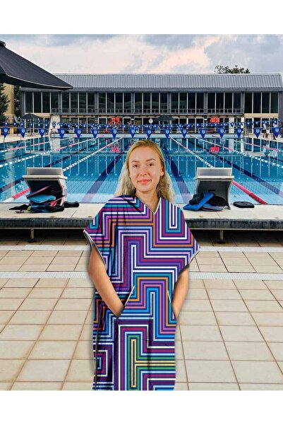 sporsuit Πετσέτα Poncho Ervan Unisex για προπόνηση κολύμβησης με κουκούλα για...