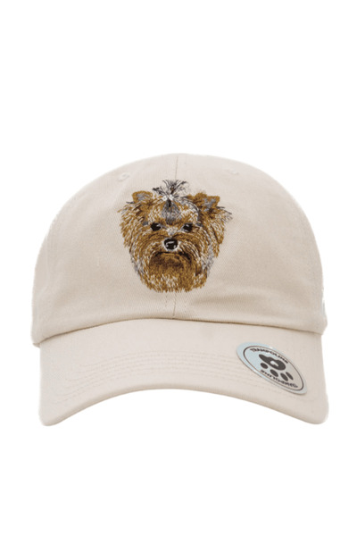 Trampoline Yorkshire Terrier Dog Embroidered Hat - Animal Figure Hat