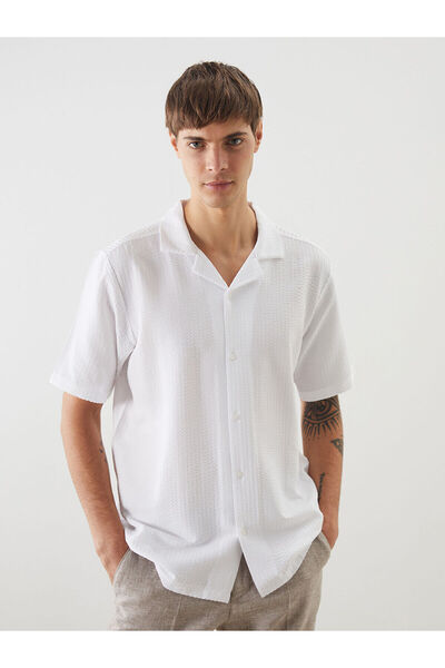 LC Waikiki Nevavm Farkıyla Resort Collar Men's Shirt