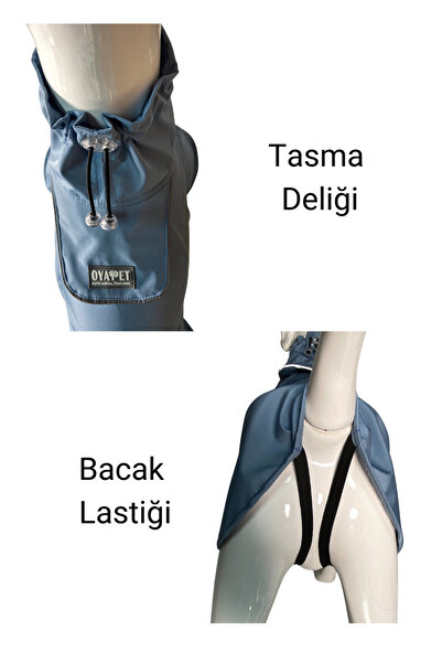 oyapet Rüzgar & Su Geçirmez Küçük ve Büyük Irk Köpekler İçin Premium Konforlu Model Köpek Yağmurluk