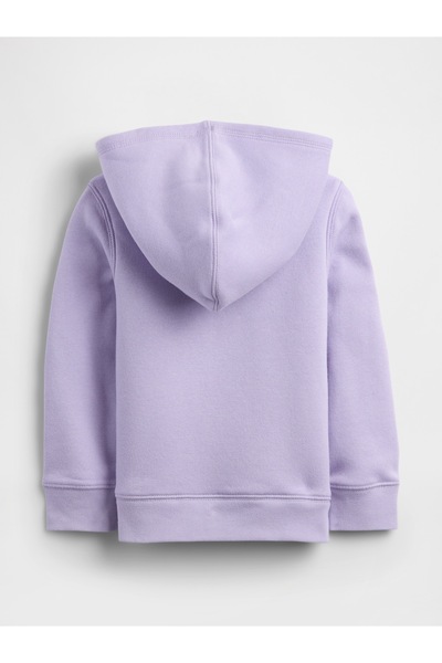 GAP Kız Bebek Lila Logo Sherpa Astarlı Sweatshirt