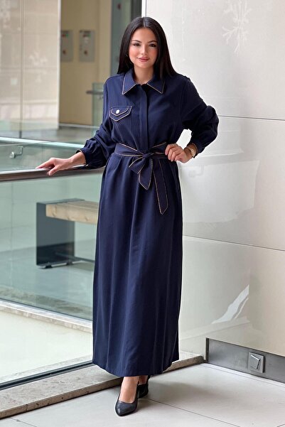 Nuss Varak Piping Detailed Dress