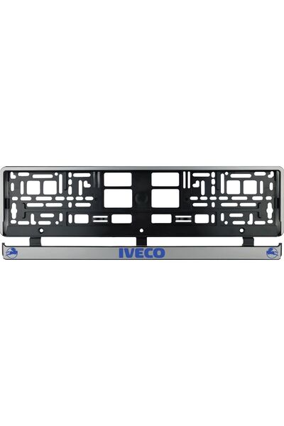 OEM Set 2 bucati, suport numar inmatriculare argintiu Iveco IV