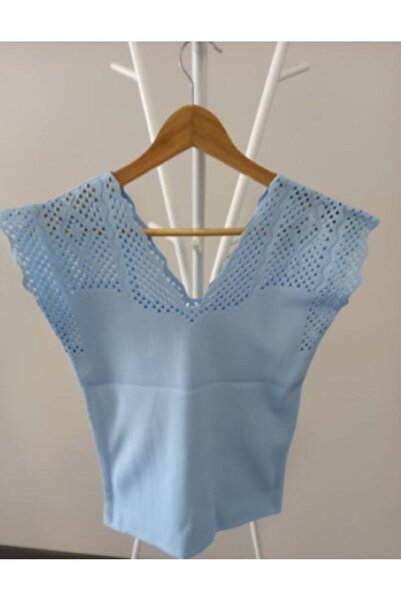 URUMDAY Kafes (Ajurlu) V Yaka Atlet Bluz