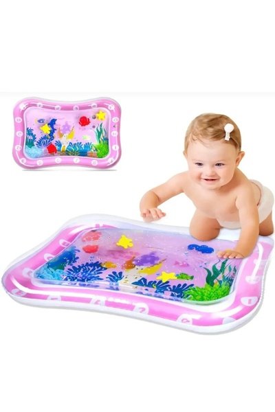 Happystore Şişme Karın Zaman Mat Premium Bebek Su Oyun Mat Bebekler