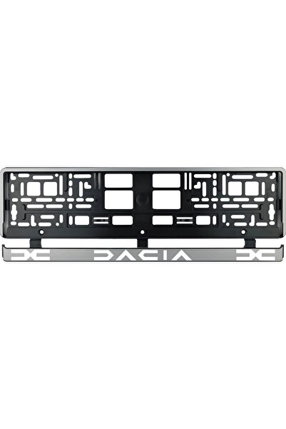 OEM Set 2 bucati, suport numar inmatriculare argintiu Dacia II