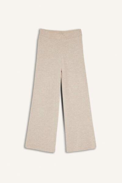 DeFacto Girls' Wide Leg Pants with Elastic Waist F4124A825Wn