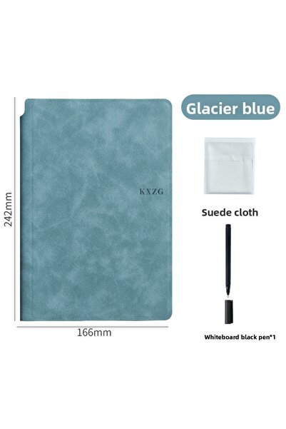 Choice 23*17 inches green 1 Pcs Reusable Whiteboard Notebook Set With Whiteboard Pen Erasing Cloth Leather