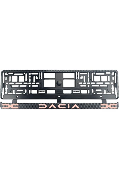 OEM Set 2 bucati, suport numar inmatriculare Carbon, Dacia III