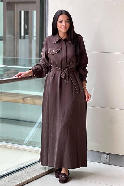 Nuss Varak Piping Detailed Dress