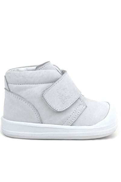 Rakerplus Yoohoo Hakiki Deri Beyaz Cırtlı Kız Bebek Bot