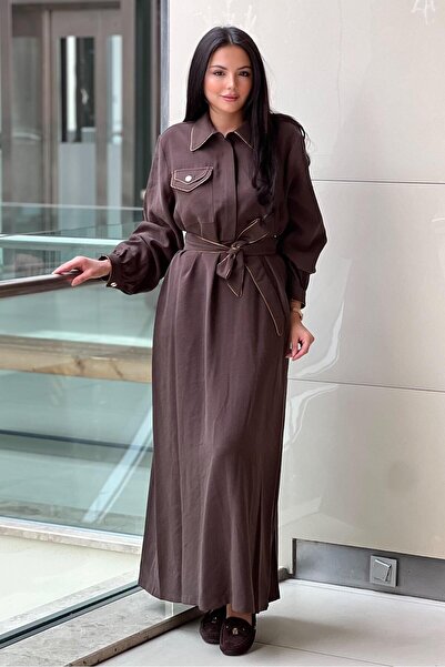 Nuss Varak Piping Detailed Dress