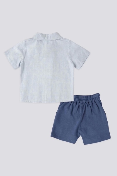 U.S. Polo Assn. Erkek Bebek 2 Lı Kısa Kol T-shırt Takım - Okyanus