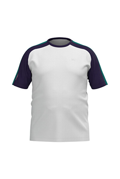 bilcee Ανδρικό λευκό μπλουζάκι προπόνησης μεγάλου μεγέθους 4191