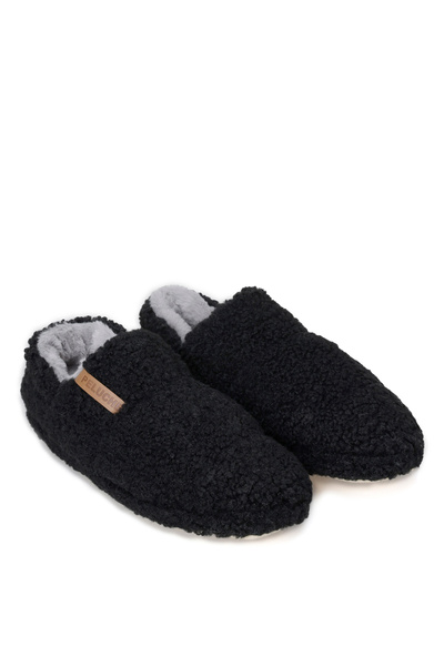 Peluche Anthracite Teddy Women Slipper Kadın Günlük Ev Pandufu TED-KAT Gri