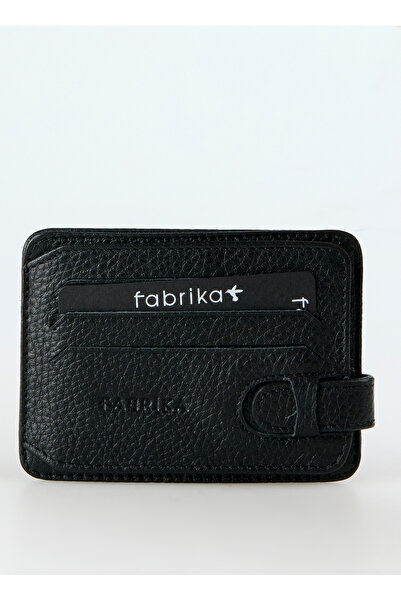 Fabrika Siyah Erkek Kartlık Frk 363 Flt Deri Siyah