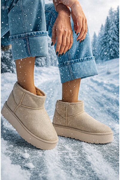 XStreet 101 SOPHIE Wedge Sole Κοντές Γυναικείες Μπότες Μάλλινες Μπότες