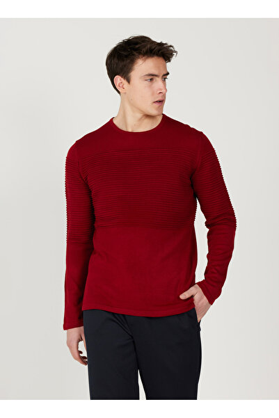 ALTINYILDIZ CLASSICS Altınyıldız Classics Bisiklet Yaka Standart Kırmızı Erke...