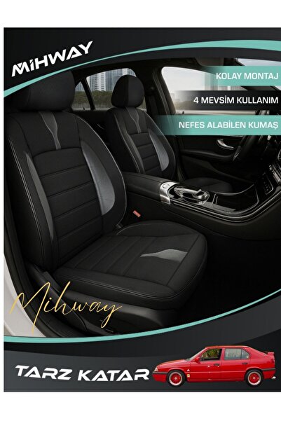 Mihway غطاء مقعد BETELGEUSE باللون الأسود من سلسلة ALFA Romeo 33 مجموعة كاملة