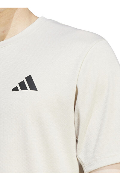 adidas Ανδρικό μπλουζάκι JC7736 TR-ES FR NOV T Λευκό στρογγυλό λαιμόκοψη κανονική εφαρμογή