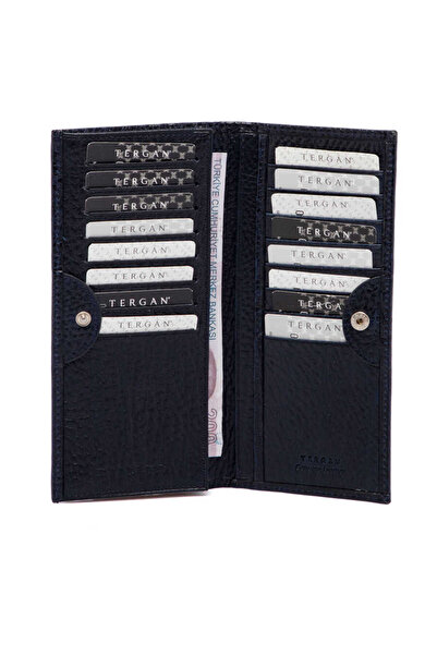Tergan Чорний чоловічий гаманець із натуральної шкіри - S1CE00001619-P5Y