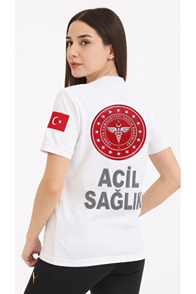 DOKSAÜNİFORM تي شيرت إسعافات أولية، ملابس طبية للطوارئ، ياقة بولو، 100% قطن، ...