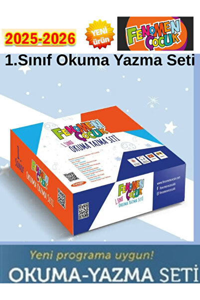 Fenomen Yayıncılık Fenomen Çocuk 1. Sınıf Okuma Yazma Seti 2025-2026 SEZON MÜFREDATI Yeni Maarif Müfredat