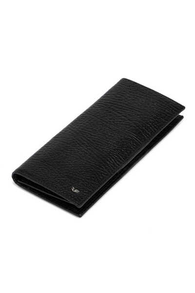 Tergan Μαύρο ανδρικό πορτοφόλι από γνήσιο δέρμα - S1CE00001619-P2Y
