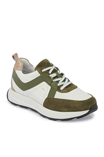 Tergan Yeşil Hakiki Deri Erkek Sneaker - E24I1AY56815-H48