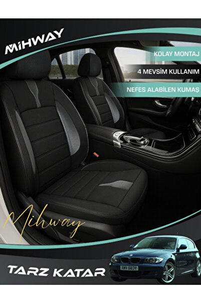 Mihway BETELGEUSE سلسلة بلاك غطاء مقعد سيارة بي إم دبليو 1 طقم كامل