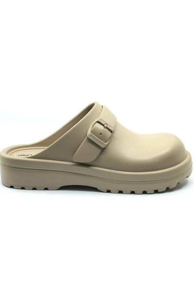 KOCAMANLAR Sabo Doctor and Nurse Slippers Thick Sole Orthopedic Men's Slippers Beige