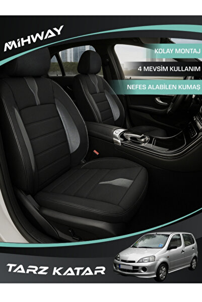 Mihway غطاء مقعد سيارة ديهاتسو Yrv من سلسلة BETELGEUSE باللون الأسود، مجموعة ...